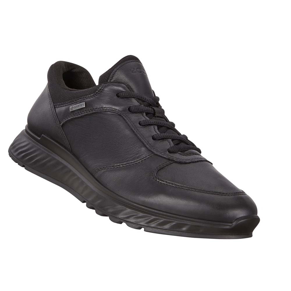 Men's Ecco Exostride Low Gtx Sneakers Black | Canada 617ZUT